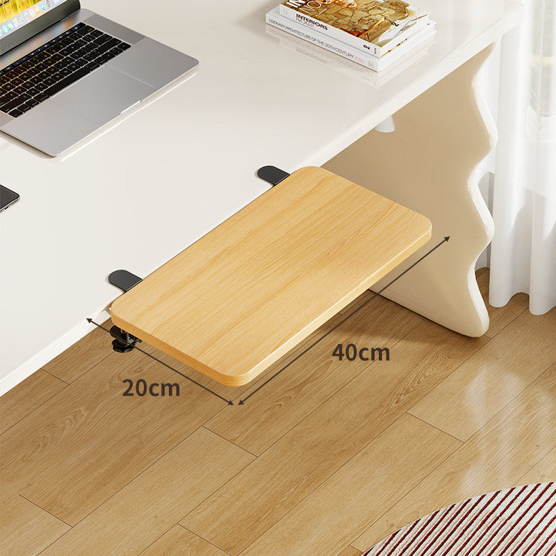 Unter-Desk Bambus Ausziehbare Arbeitsfläche Clamp-Montierte Tastatur- & Mausplattform