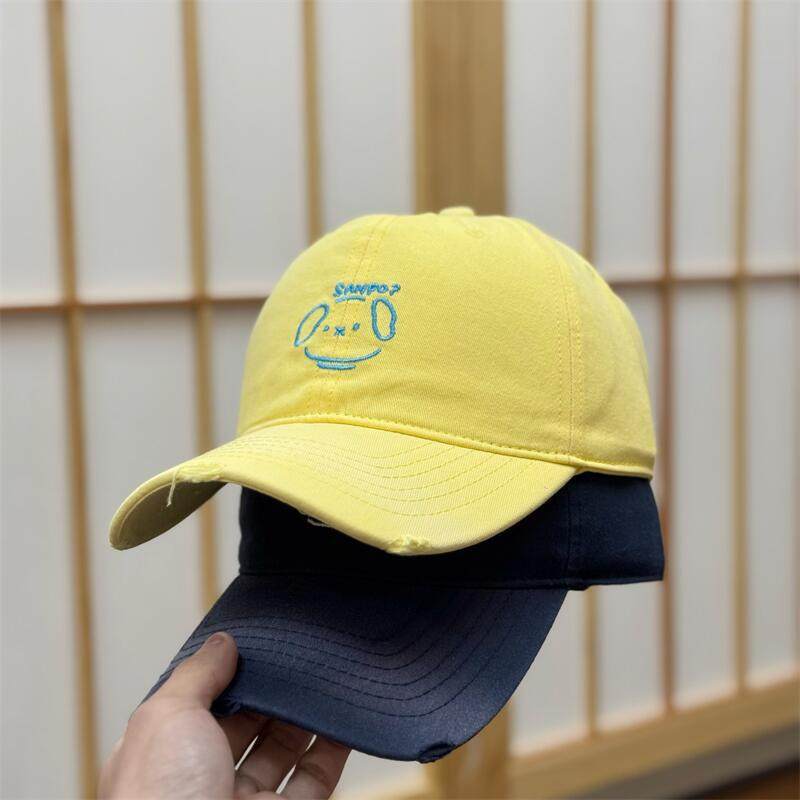 Damen Freizeit Charakter-Stickerei Baseball-Cap Brehn