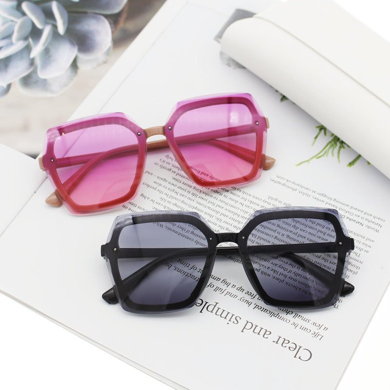 Damen übergroße geometrische Sonnenbrille Brehn