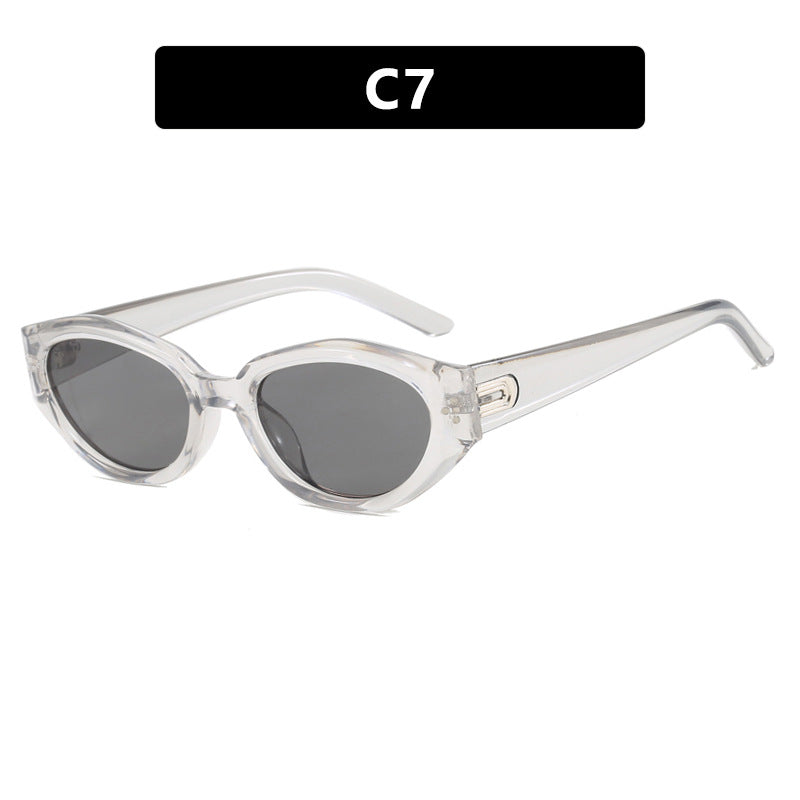 Damen Cat-Eye Sonnenbrille mit akzentuiertem Transparentrahmen und UV-Schutz Brehn