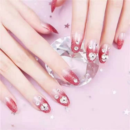 Dekoratives Floral Verziertes Aufklebenägel Set