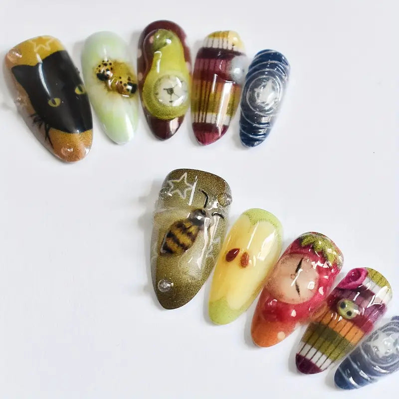 Artistisches Thema Nagelkunstkollektion Brehn