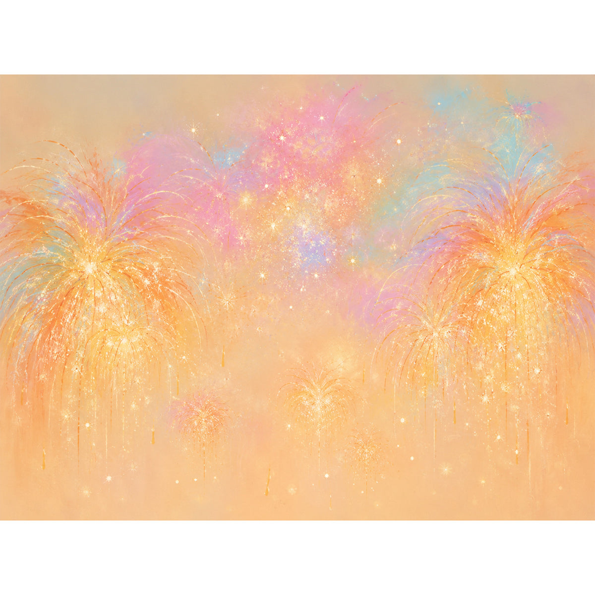 Abstraktes Glitzerndes Leinwandkunstwerk