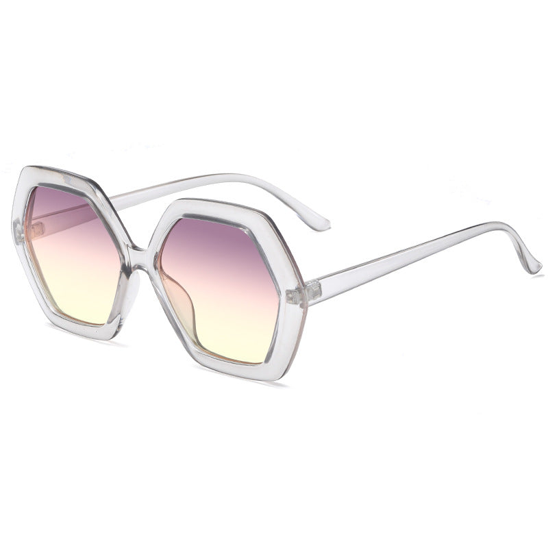 Damen geometrische Sonnenbrille mit modernem Design Brehn