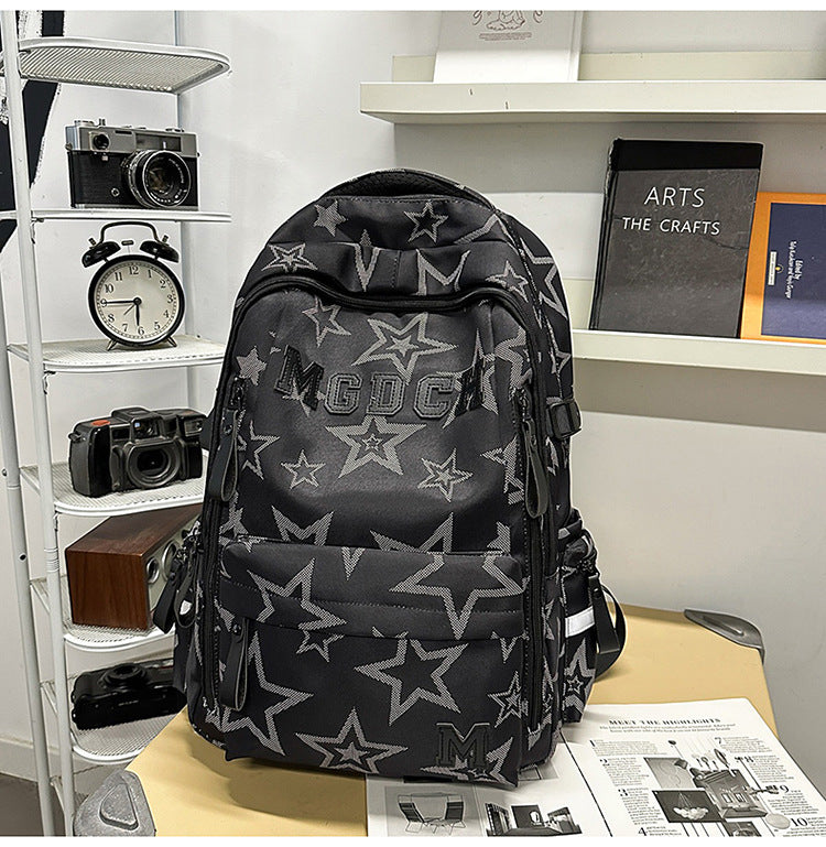 Lässiger Rucksack mit Sternenmuster