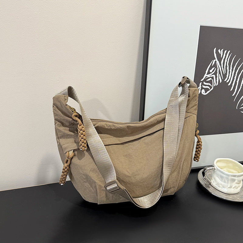 WoMulti-Pocket Leichte Hobo Tasche Brehn