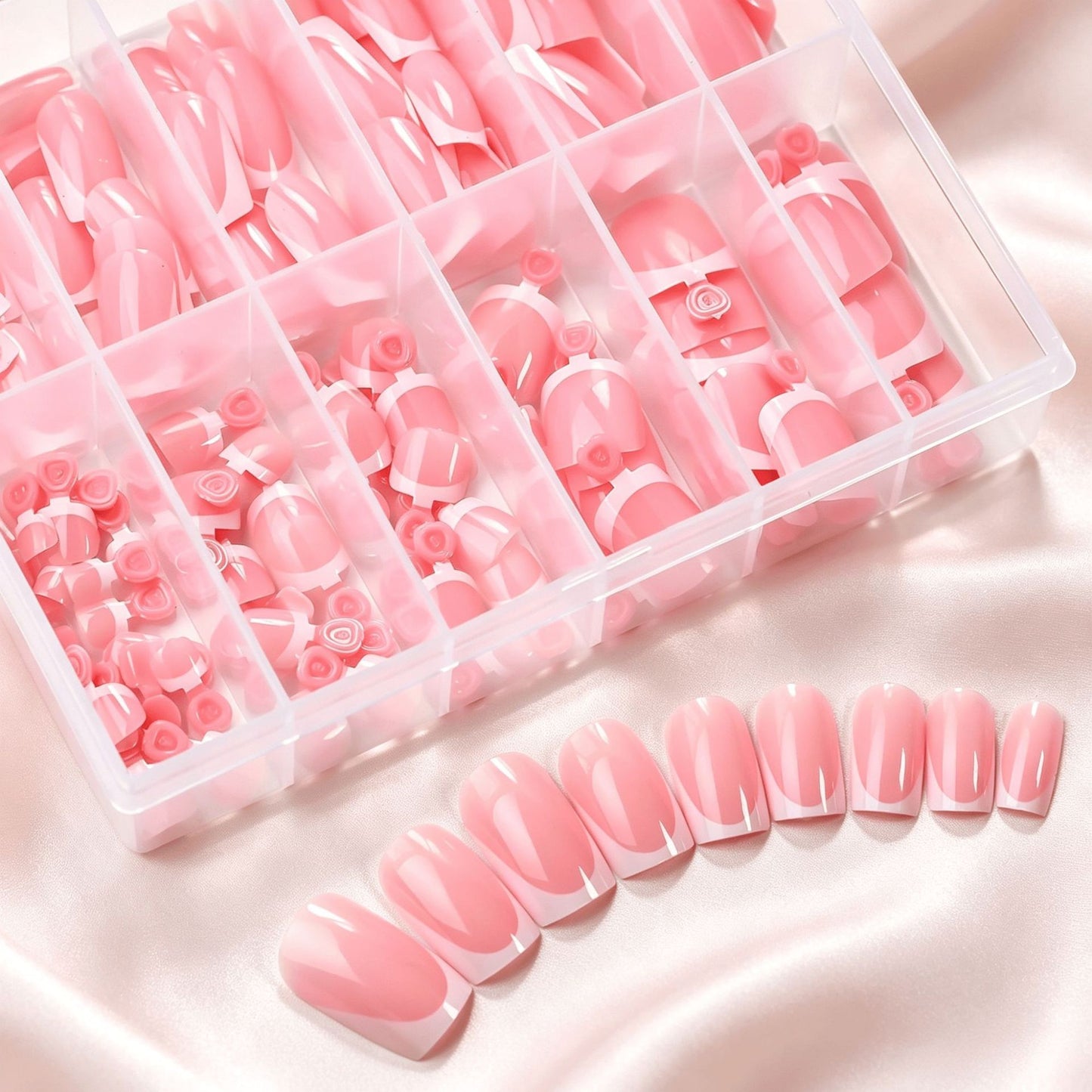 Premium French Tip Press-On Nail Tips Kollektion Brehn