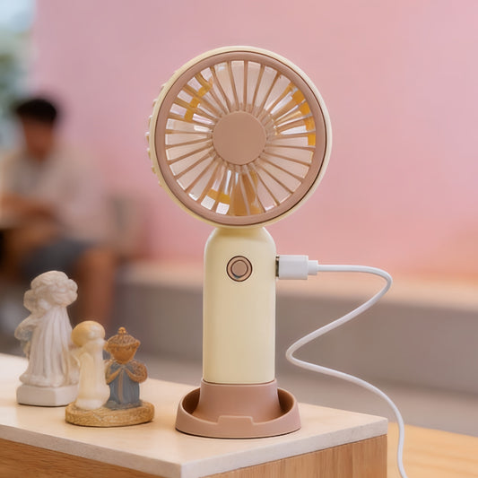Damen tragbarer akkubetriebener Handventilator Brehn