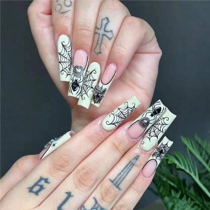 Halloween-Themen Press-On Nail Art Extensions Brehn