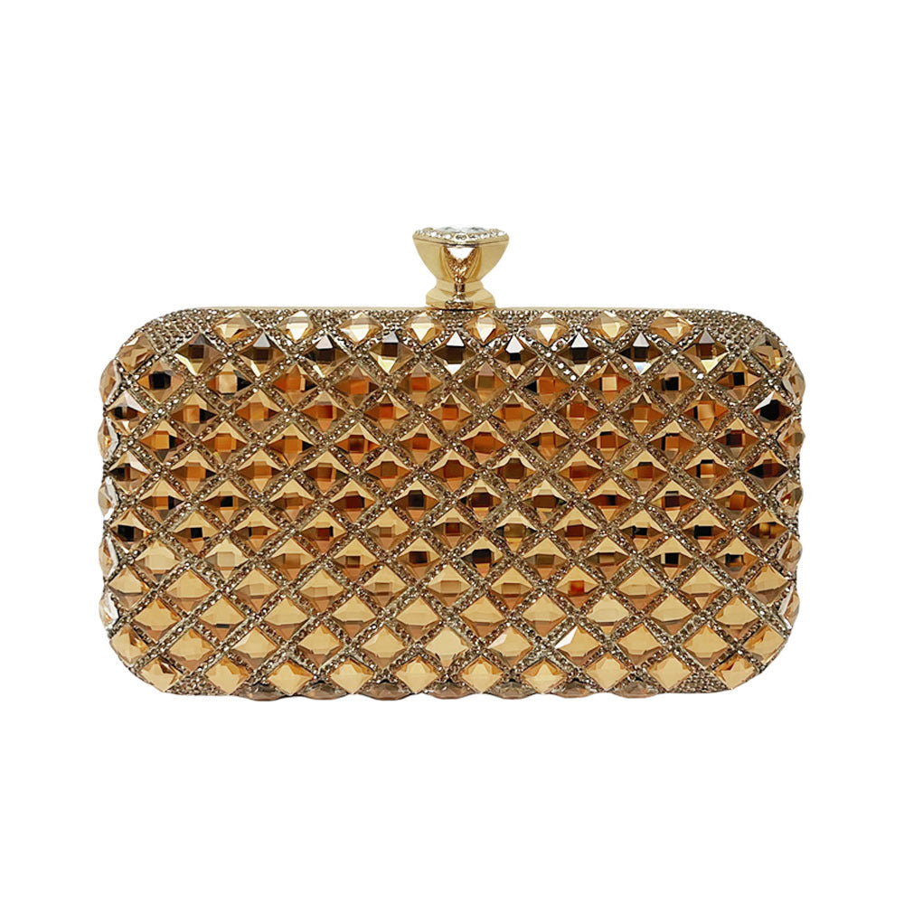 Kristallbesetzte Abend-Clutch