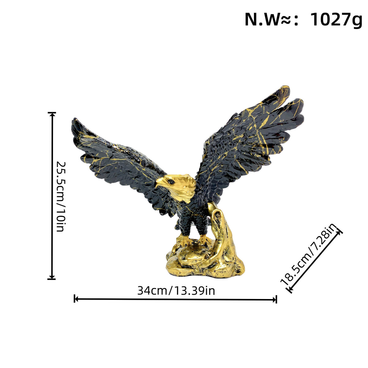 Kunstvolle Adler Skulptur Brehn
