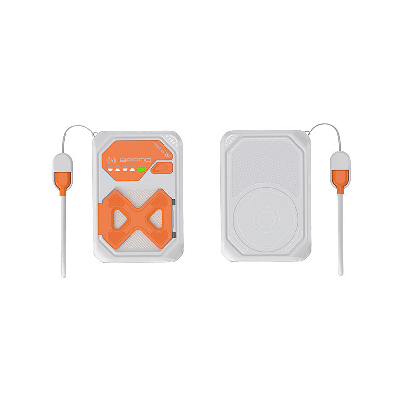 Tragbare Powerbank mit innovativer Schnellladefunktion und kabelloser Ladeoption Brehn