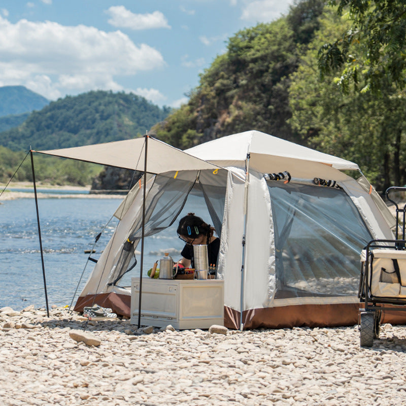 Campingzelt Mit Geräumigem Innenraum Und Erweiterbarem Sonnenschutz Brehn