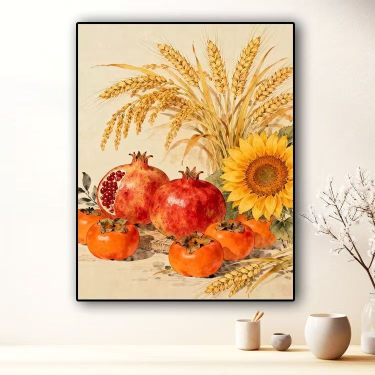 Botanische Stillleben-Leinwandkunst Brehn