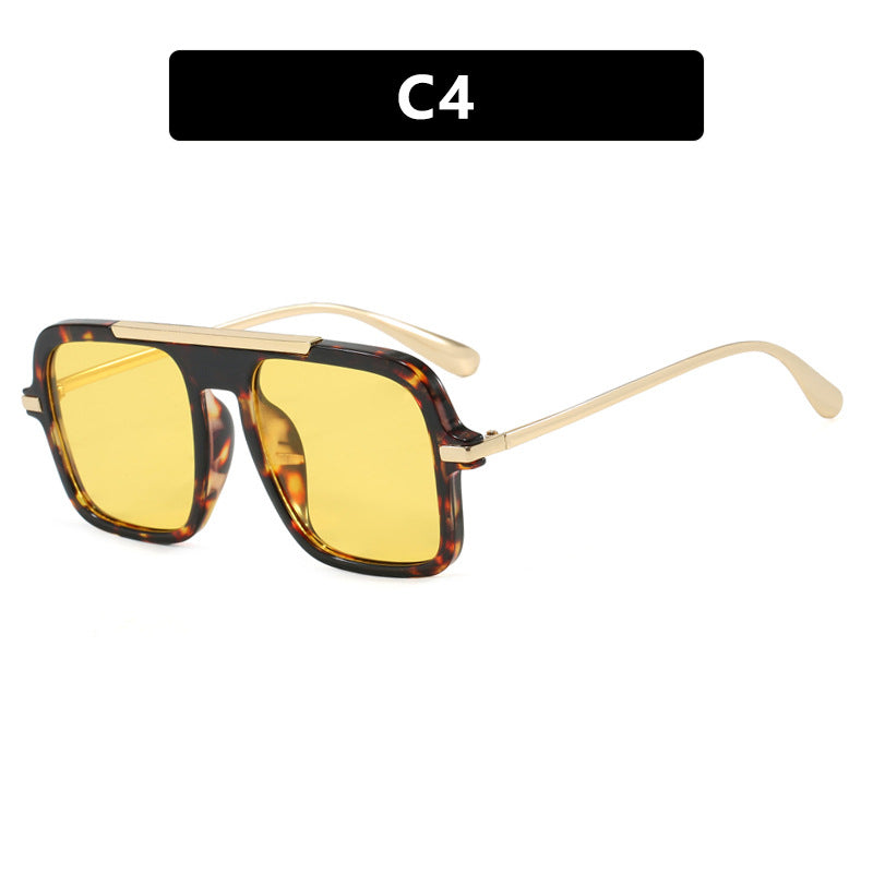 Damen quadratische Sonnenbrille mit luxuriösem Metallrahmen und robusten Gläsern Brehn