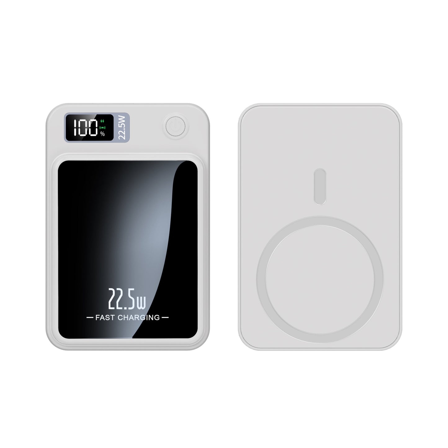 Tragbares Schnelllade-Powerbank mit LED-Display und Kabelloser Ladefunktion Brehn