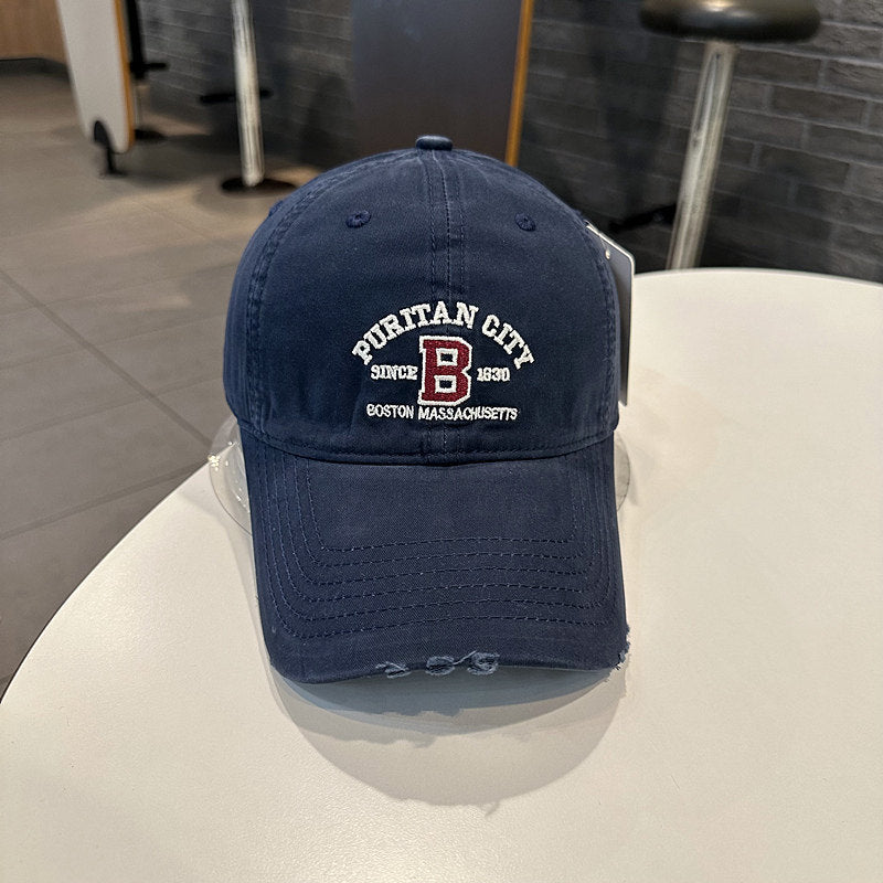 Herren Vintage-inspirierte bestickte Baseballmütze Brehn