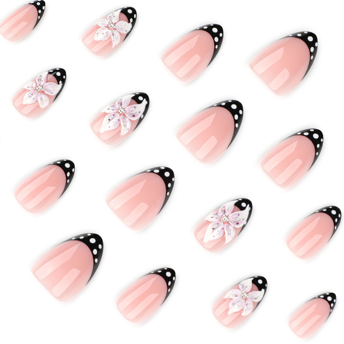 Kunstvolle Nagelkunst mit floralen Designs und eleganten Akzenten Brehn