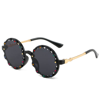 Stilvolle dekorative runde Rahmen-Sonnenbrille Brehn