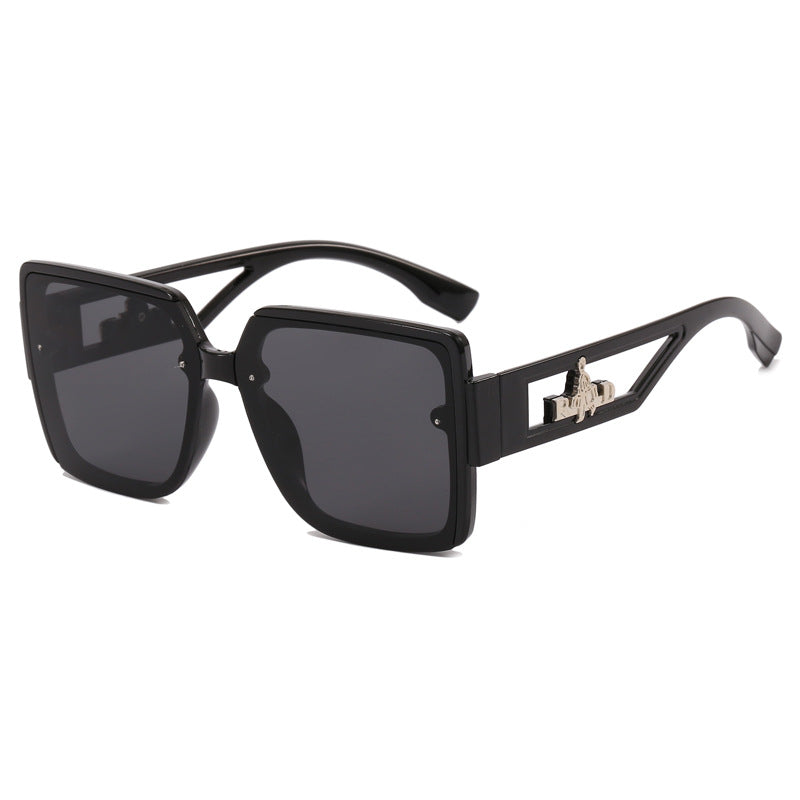 Damen quadratische Designer-Sonnenbrille mit eleganten Verzierungen Brehn