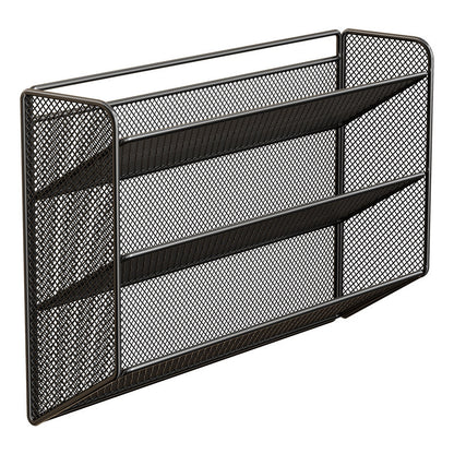 Wandmontierter Slim Drop-Down Mesh Schuhregalständer