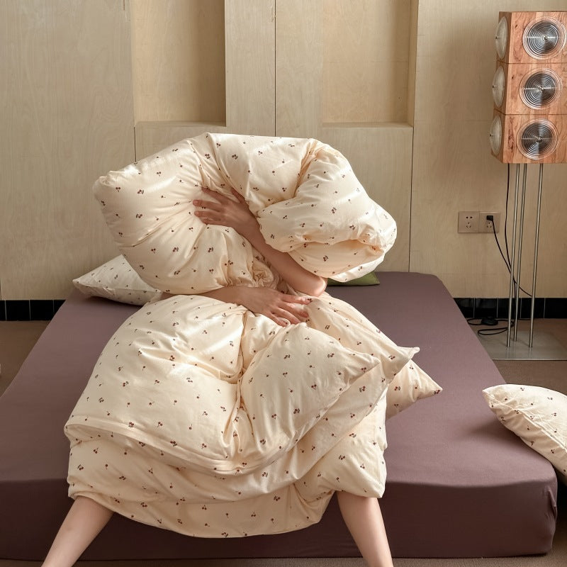 Unisex Baumwollkissenbezug mit fröhlichem Bären-Design Brehn