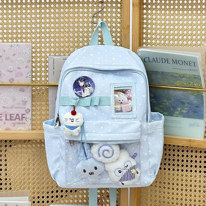 Grafikdruck Transparente Tasche Schulrucksack