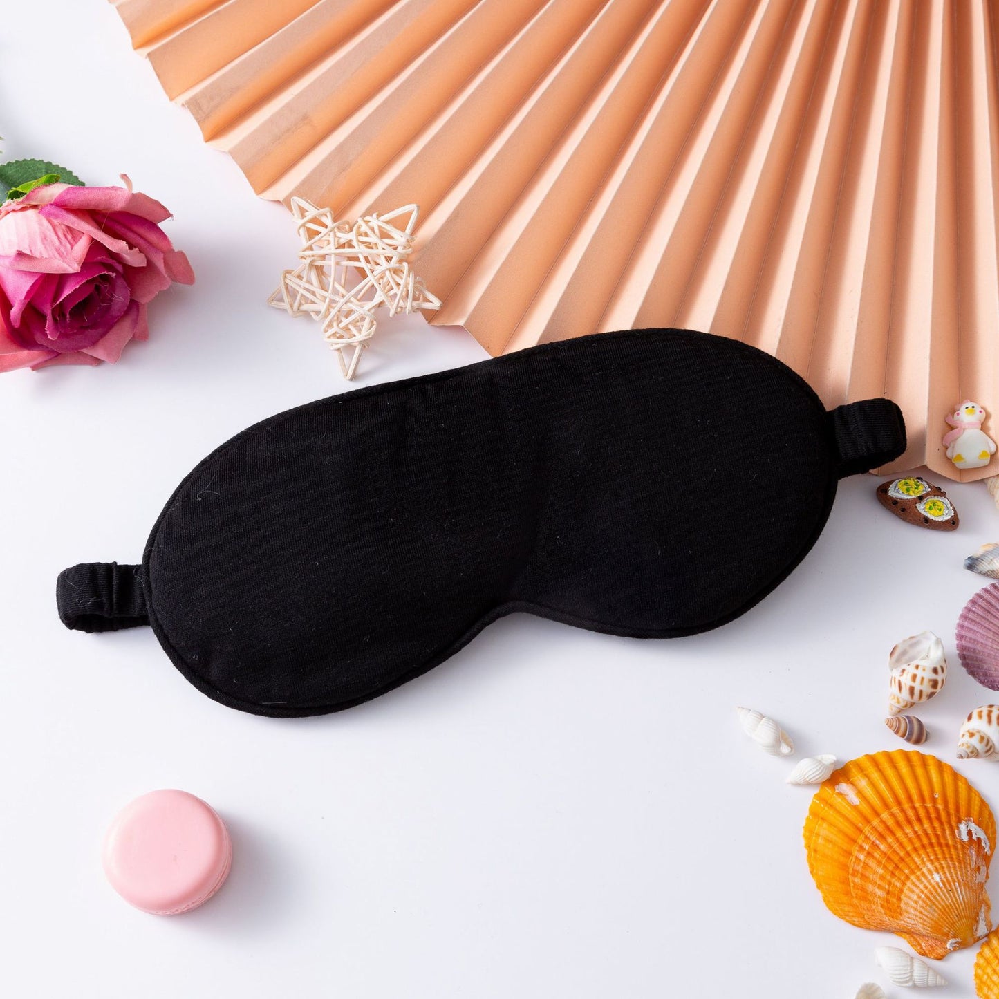 Damen nan leichte Baumwoll Schlafmaske mit ergonomischer Polsterung und elastischem Komfortband Brehn
