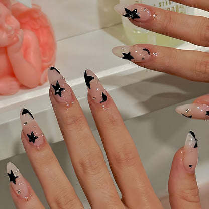 Kunstnagel Set mit eleganten Schleifen und Glamourösem Akzent Brehn