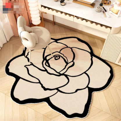 Blumenförmiger Teppich