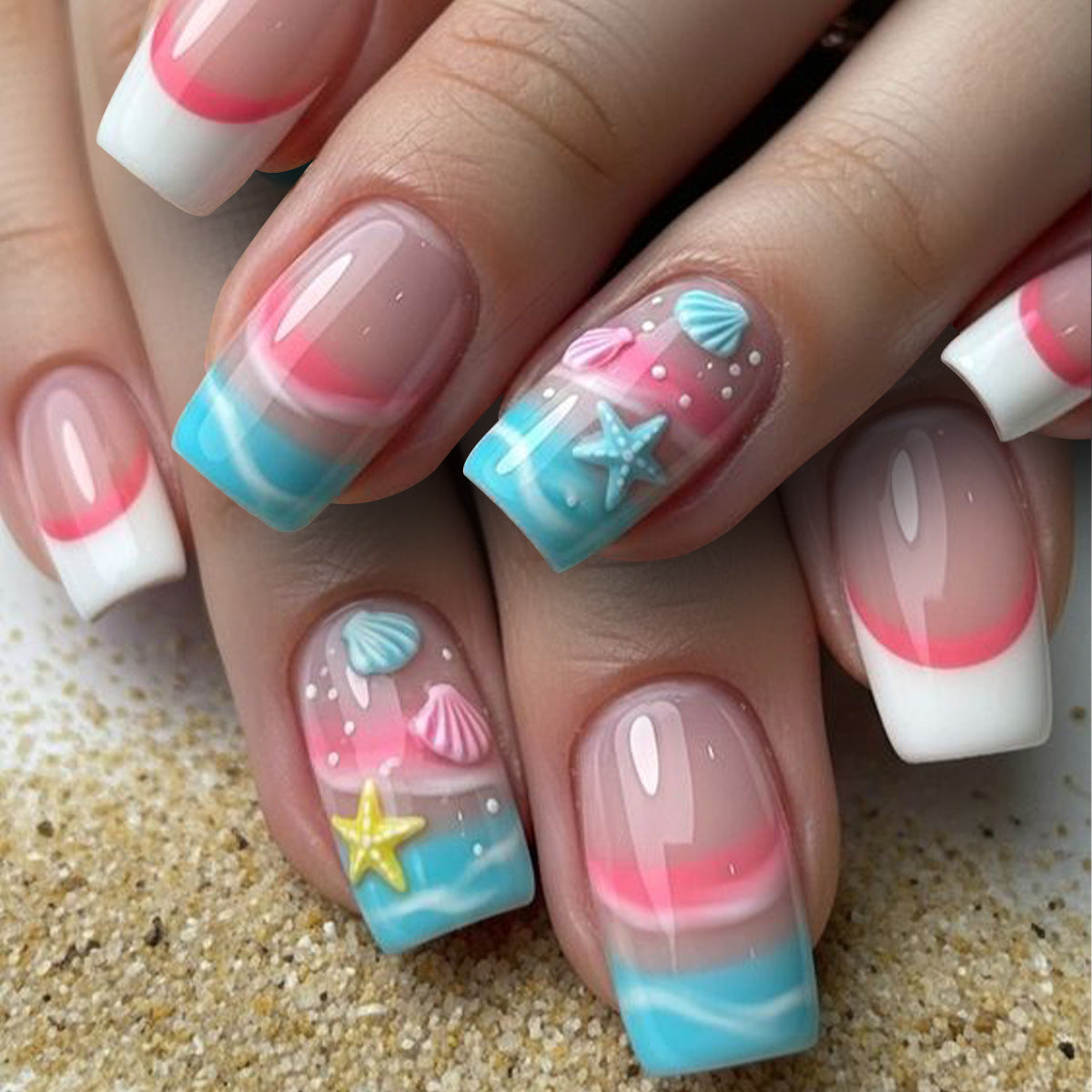 Küstlich inspiriertes Nagelkunstset Brehn