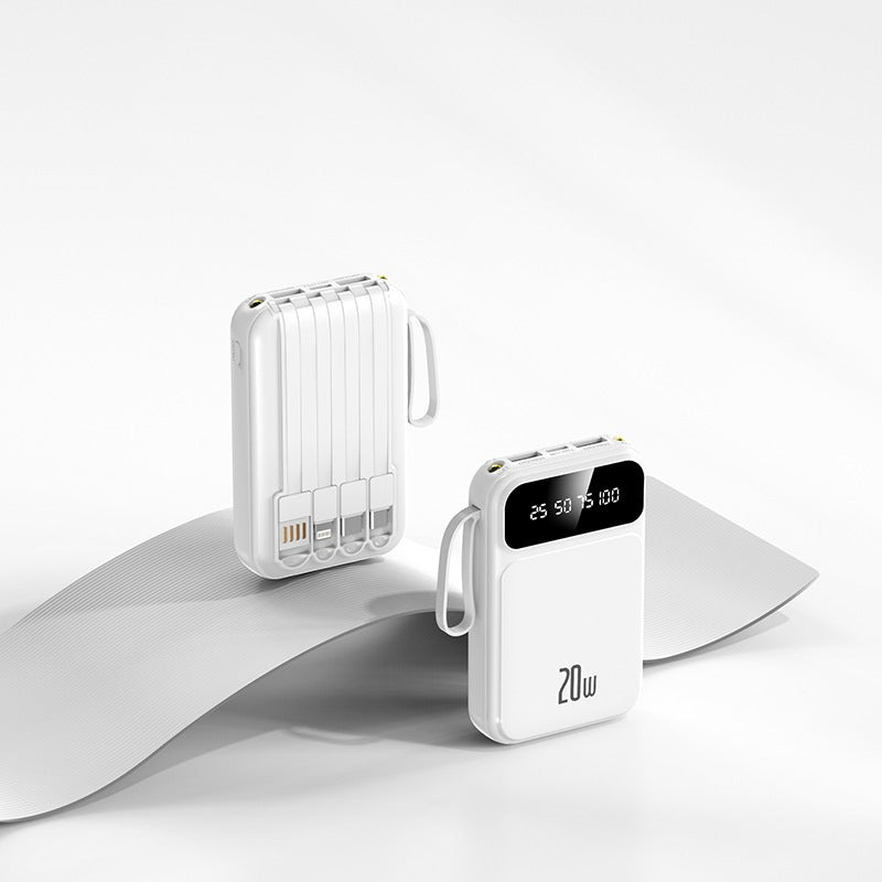 Tragbare Powerbank mit integrierter Schnellladefunktion und LCD-Display Brehn
