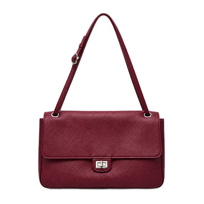 Elegante Leder Schulterhandtasche