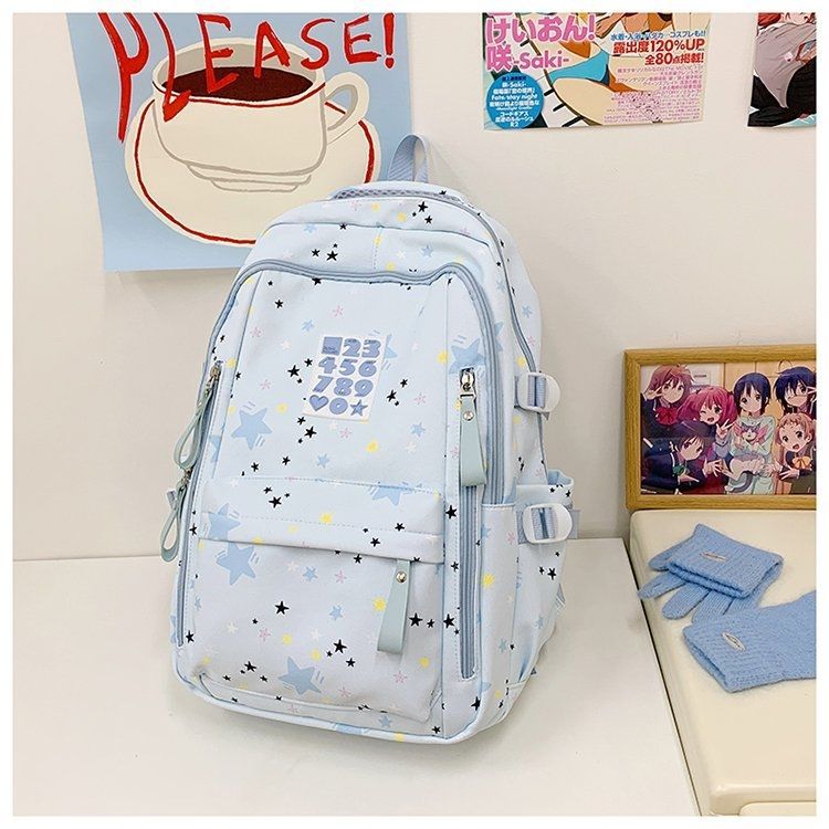 Verspielter Rucksack mit Sternenmotiven und Praktischen Funktionen Brehn