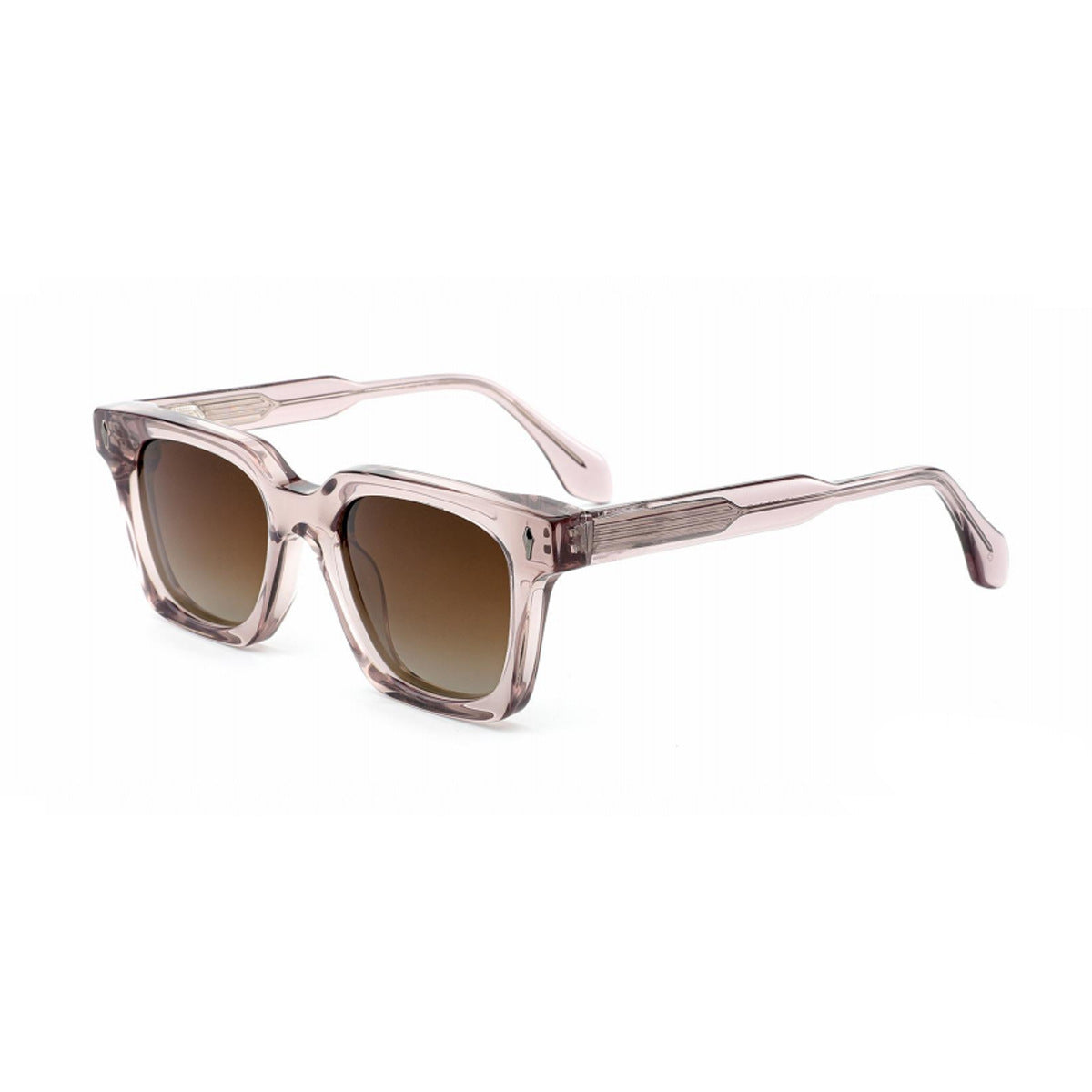 Damen klassische quadratische Sonnenbrille mit robustem Rahmen und UV-Schutz Brehn