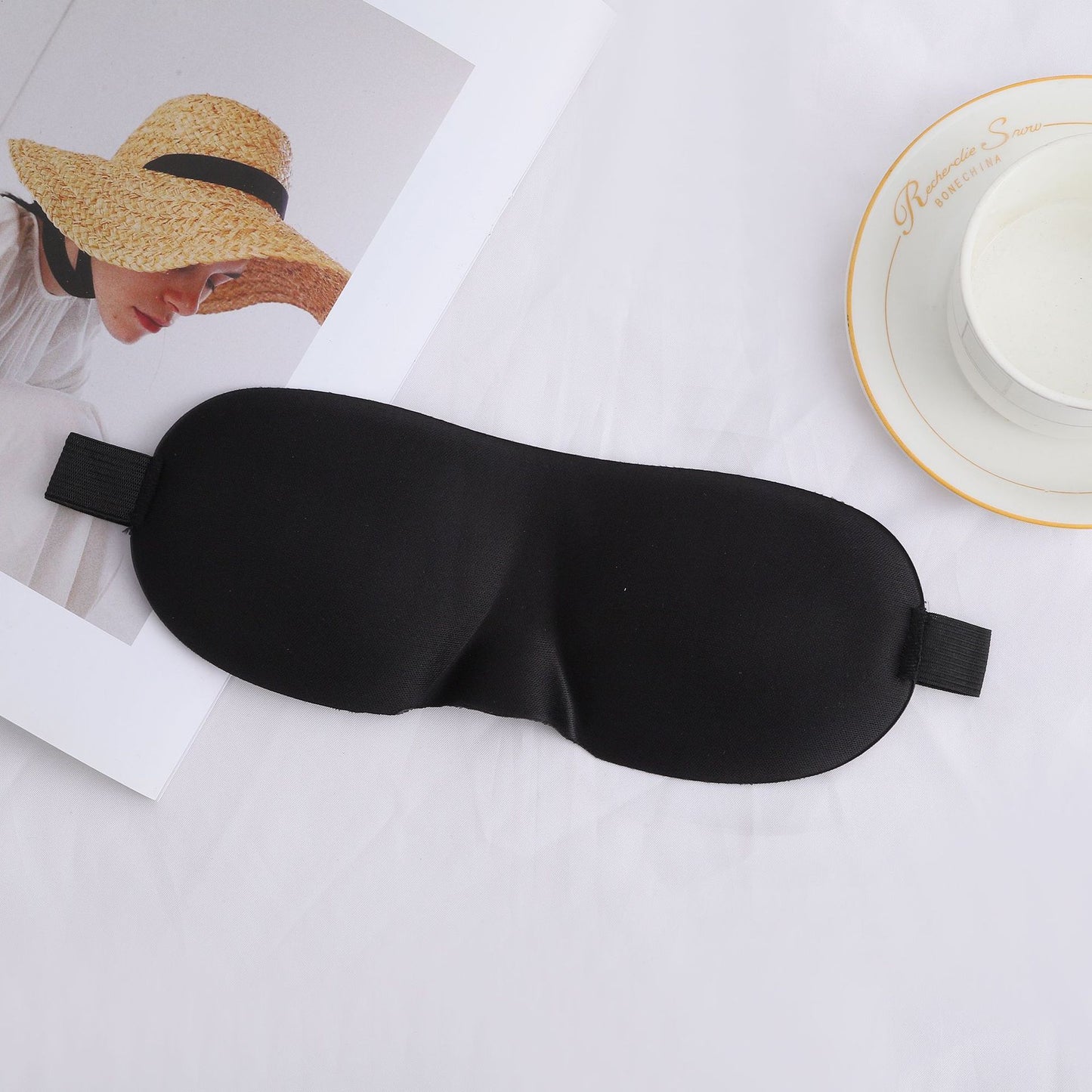 Unisex nan lichtblockierende Reisemaske mit thermoformbarer Nylonhülle und breitem Komfortband Brehn