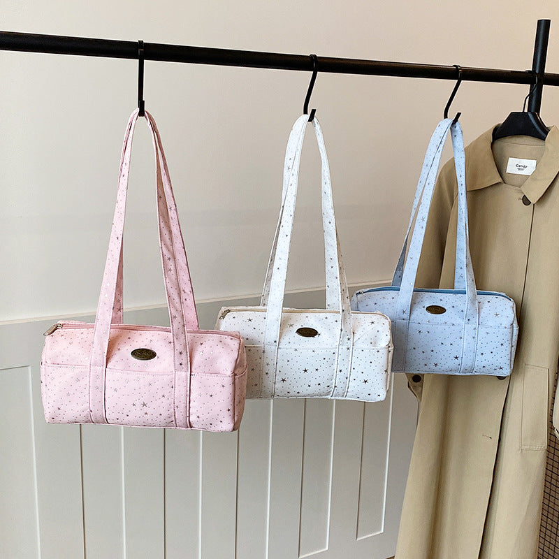 WoStylish Star-Beschmückte Schultertasche Brehn