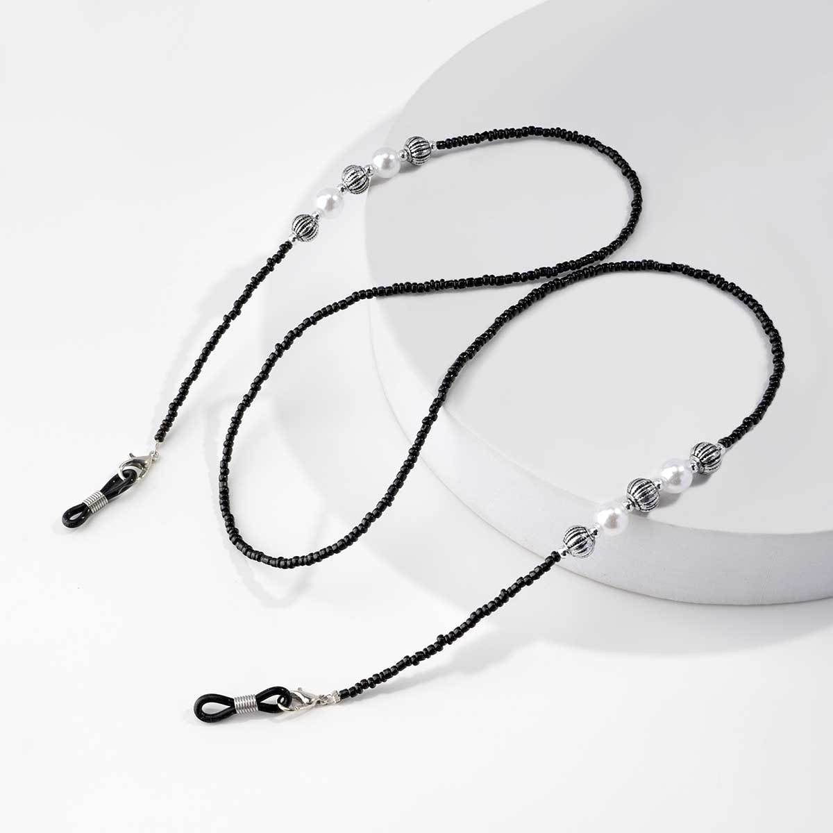 Künstlerische Perlenbrille Kette Brehn