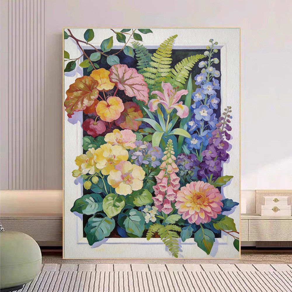 Floral Botanische Leinwand Kunstdruck Brehn