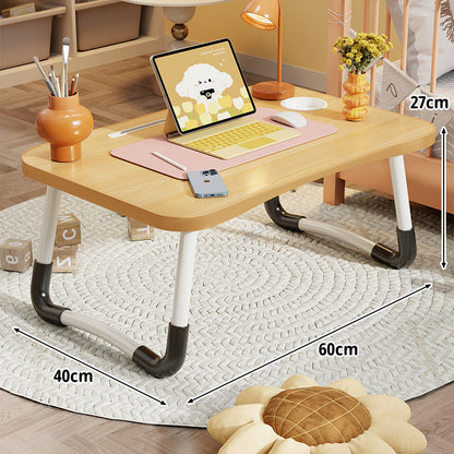 Tragbarer Klapp-Laptoptisch mit gewölbten Metallbeinen und rutschfester Oberfläche