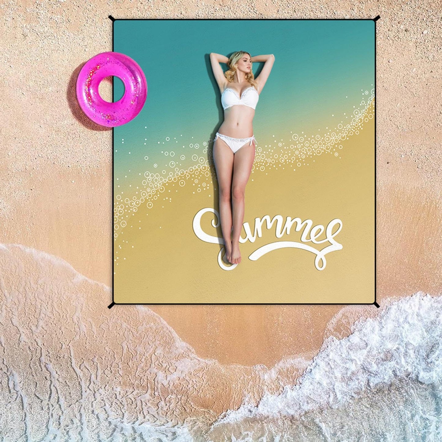Damen multifunktionale Stranddecke Brehn