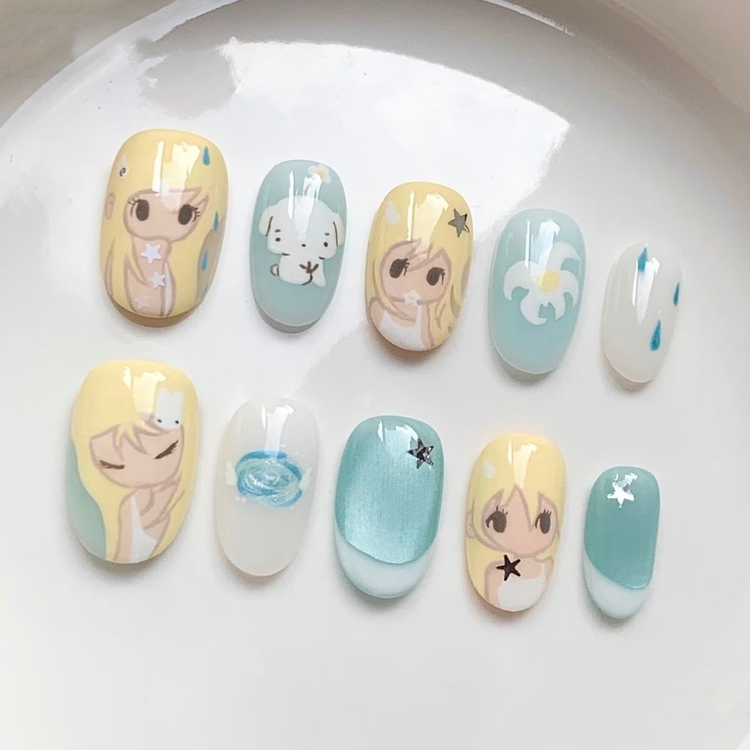 Künstlerisches Ombre Glitter Nagelkunst Set Brehn