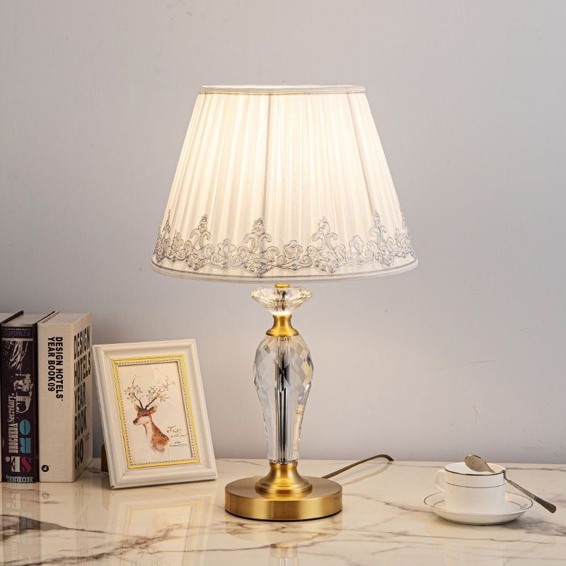 Elegante Kristallbasis Tischlampe