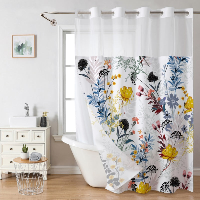 Künstlerische Florale Duschvorhang Brehn