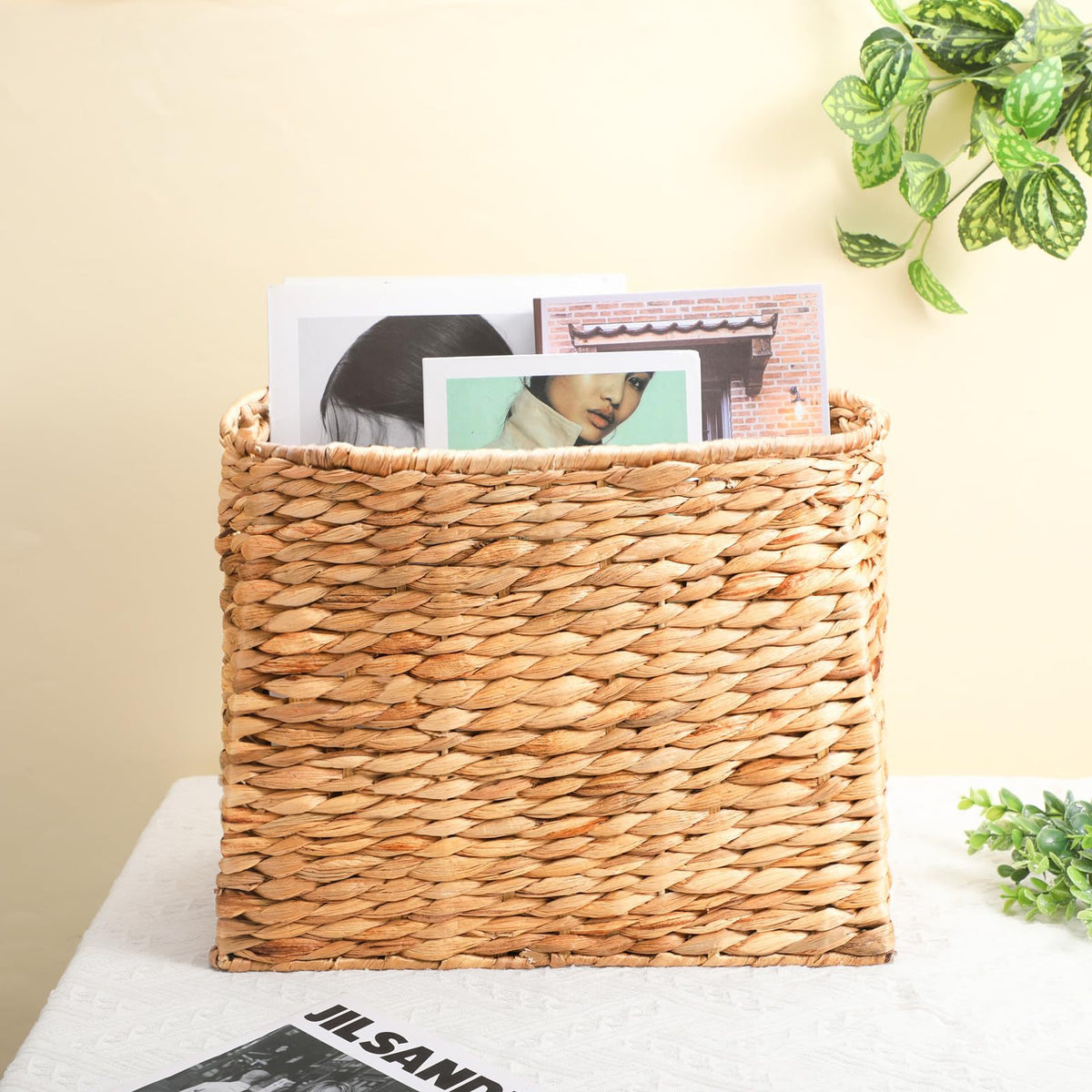 Dekorativer gewobener Magazin-Organisator Brehn