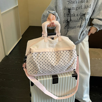 Stilvolle gepunktete Reis-Duffle-Tasche Brehn