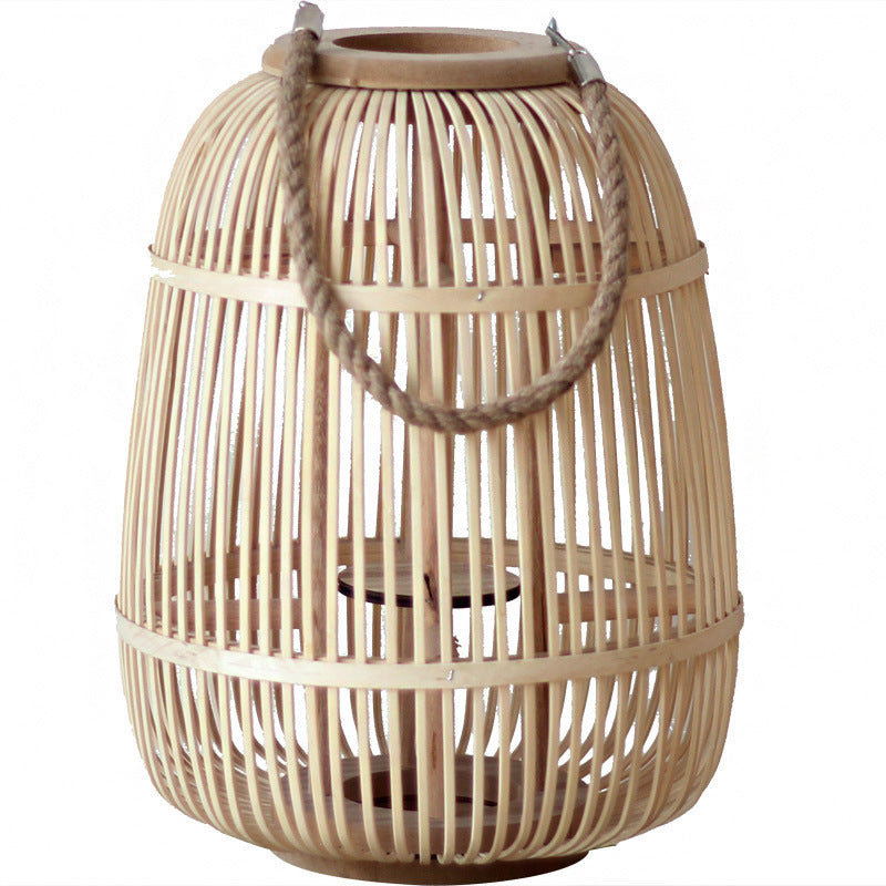 Stilvolle Rattan-Laterne Brehn
