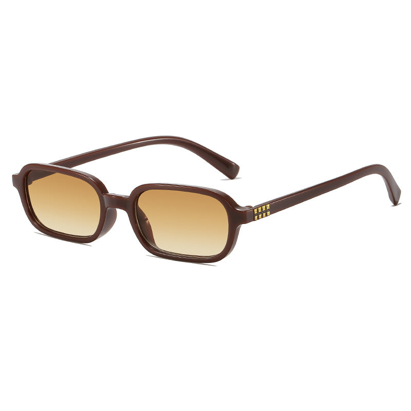 Retro-inspirierte Übergroße Rechteck-Sonnenbrille Brehn