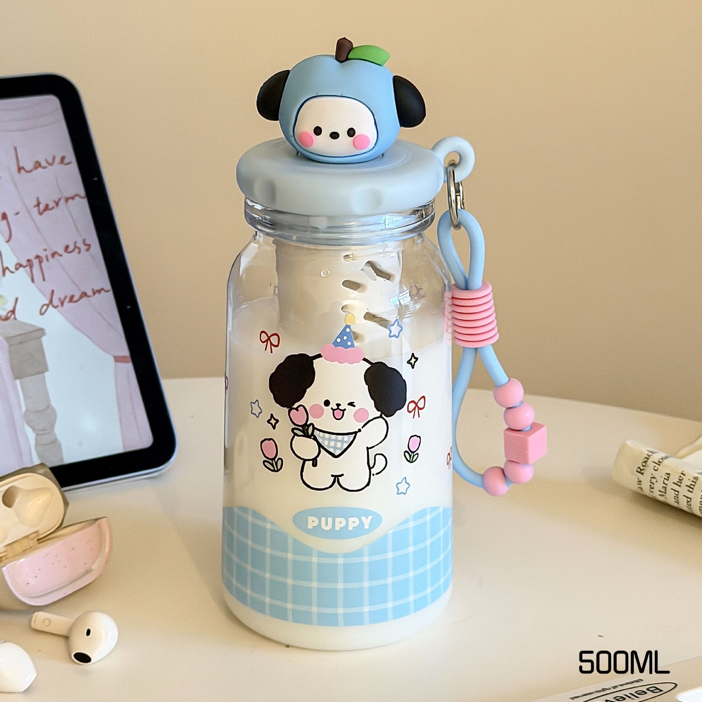 Damen kreative Trinkflasche mit Obstmotiv Brehn