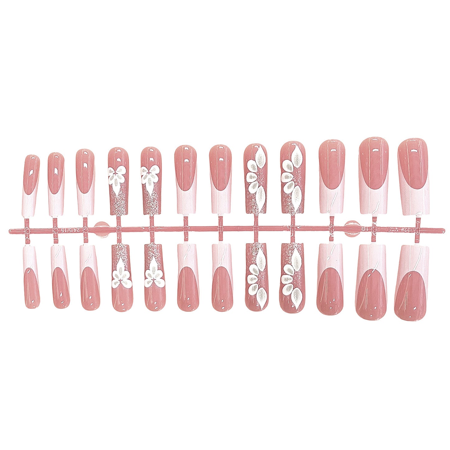 Elegante Blumen Design Druck-Nägel Brehn